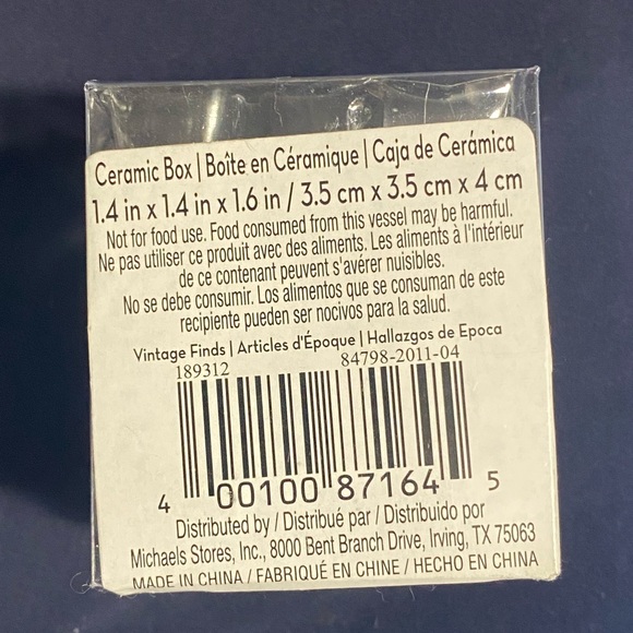 🆕Ceramic “C” Trinket Box - Picture 4 of 5